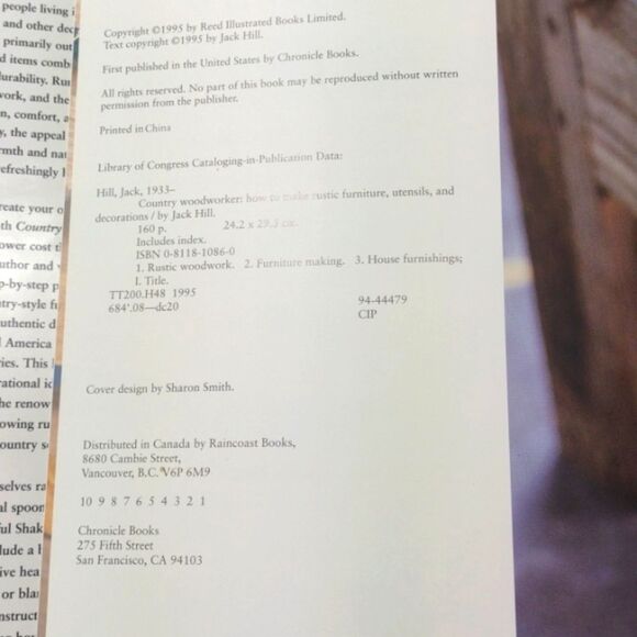 Country Woodworker Book on How to Make Rustic Furniture Utensils and Decorations - Picture 4 of 6